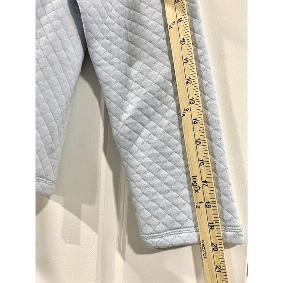 J.Crew Factory Reversible Pullover Sweatshirt XS Blue Striped Quilted NWT Cozy - Picture 14 of 16